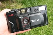 Vintage Camera Vivitar PS 35, Film Camera Vivitar 1990s., Point and Shot Camera, Working Film Camera