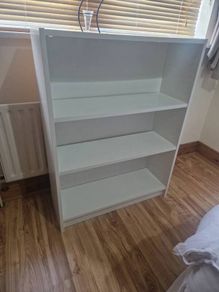 ikea white book case