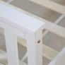 Solid wood double bed pine 140x200 white bed frame - FREE DELIVERY NATIONWIDE Image 6