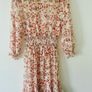 Maje Rythone Sheer Floral Chiffon Dress Size 36 Autumn Boho Image 7