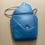 'Papillon' ladies' blue leather handbag. Image 3