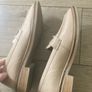Ladies size 6 office leather loafers Image 4