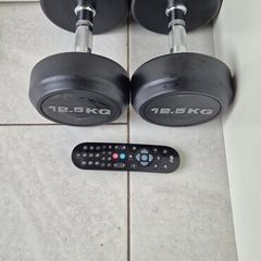 brand new 2x12.5kilo dumbbell weight set