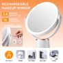 Brand New Auxmir Illuminated Cosmetic Mirror 30X/1X Magnification Image 5