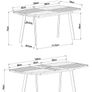 Next Bronx Herringbone Dining Table Image 6
