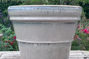 Wide ceramic garden pot