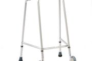 Adjustable walking frame with front wheels RRP 75e reduced for quick sale