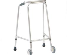Adjustable walking frame with front wheels RRP 75e reduced for quick sale