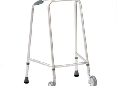Adjustable walking frame with front wheels RRP 72.95