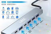 USB C Hub,7 in 1 USB Splitter Multi Port Adaptor,Usb Hub For MacBook