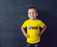 Rocket League logo printed t-shirt for adults and kids
