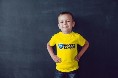 Rocket League logo printed t-shirt for adults and kids