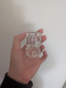 Glass candle holders