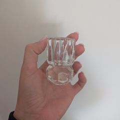 Glass candle holders