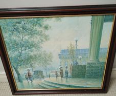 Vintage J.Perrine Painting (26347)