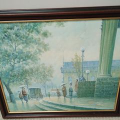 Vintage J.Perrine Painting (26347)
