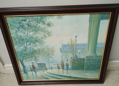Vintage J.Perrine Painting (26347)