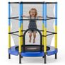 142cm Trampoline for Kids, Toddler Mini Trampoline, 60 kg Capacity Indoor Outdoor Play Toys with Enclosure Net, Easy to Assemble, Christmas Toys Birthday Gifts for Girls Boys Image 8