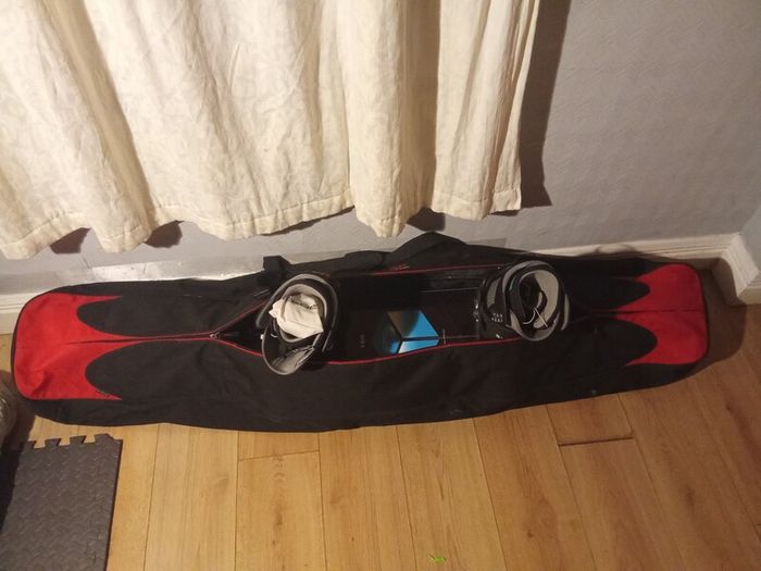 Shoes and Snowboard