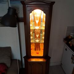 luxury illuminated corner cabinet