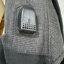 LinkedIn Grey Computer Backback with USB pass through for charging devices. BRAND NEW UNUSED! Image 4