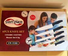Switzner 6pc Knife Set Ceramic Coating