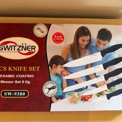 Switzner 6pc Knife Set Ceramic Coating