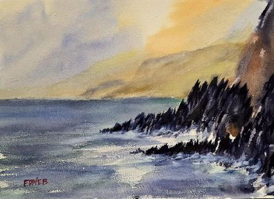 Dingle coast watercolour