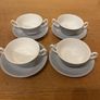 1 Set of 4 Tea Cups with Saucers, 1 Milk Container and 1 Set of 4 Soup Bowls Image 3