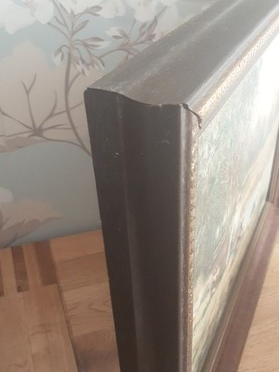 Framed Picture .. Excellent Quality Solid Walnut Frame