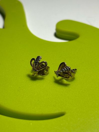 Small 9ct Gold Bow Earrings