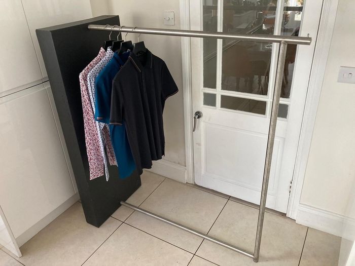 Clothes rail for use at home or in a shop 7 available