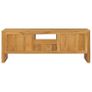 TV Cabinet 120x32x45 cm Solid Teak Wood Image 5