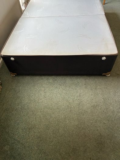 Split double bed base
