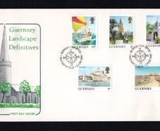 1985 Guernsey Landscapes Definitive Series (1p, 2p, 5p, 8p & 15p) First Day Cover (FDC)