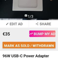 96W USB-C Power Adapter