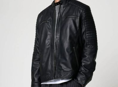 Men's Leather Jacket - New - Barneys Originals