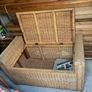 Pair of rattan storage bench Image 2