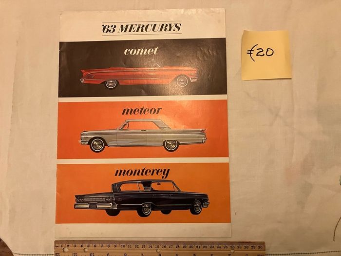 American car brochures. 1950s, 1960s and 1980s