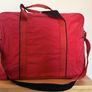 Retro original Carlton large red travel bag- (carry on baggage)  - with shoulder strap in full working order Image 2