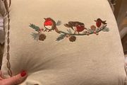 Robin Christmas cushion