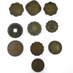 World coins collection - 10 coins - Asia and North Africa