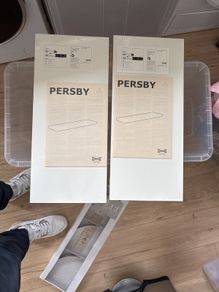 2 ikea shelf