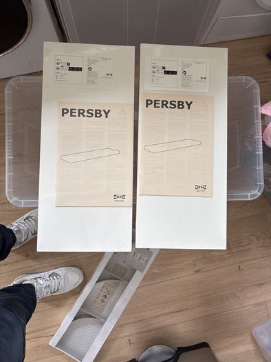 2 ikea shelf