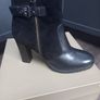High Heel Leather & Suede Ankle Boots Image 4