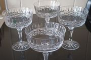 4 Galway Crystal Champagne Coupes.