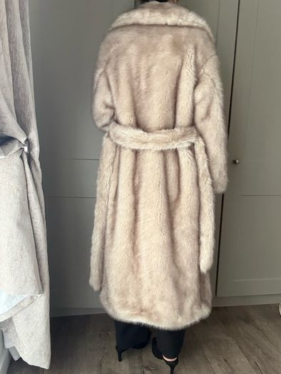 4th & Reckless Schiffer Belted Faux Fur Long Coat
