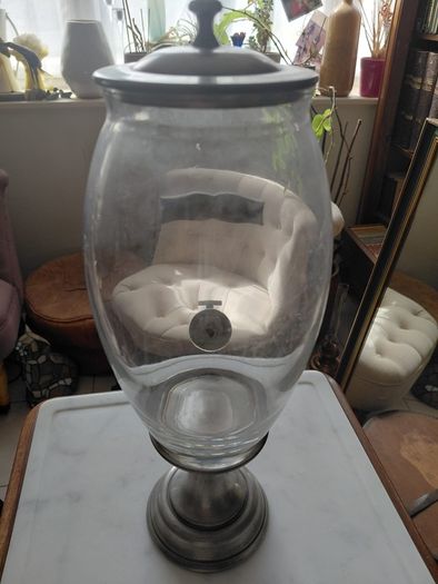 Vintage French liquor dispenser plaque on front Vielle Reserve