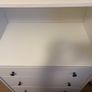 ikea hauga white chest of 3 drawers with shelf Image 4