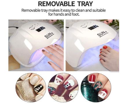 LED UV Nail Dryer with 36 Dual Light Source 54W